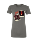 Women's Pin Ups Polaroid Charcoal T-Shirt