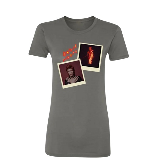 Women's Pin Ups Polaroid Charcoal T-Shirt