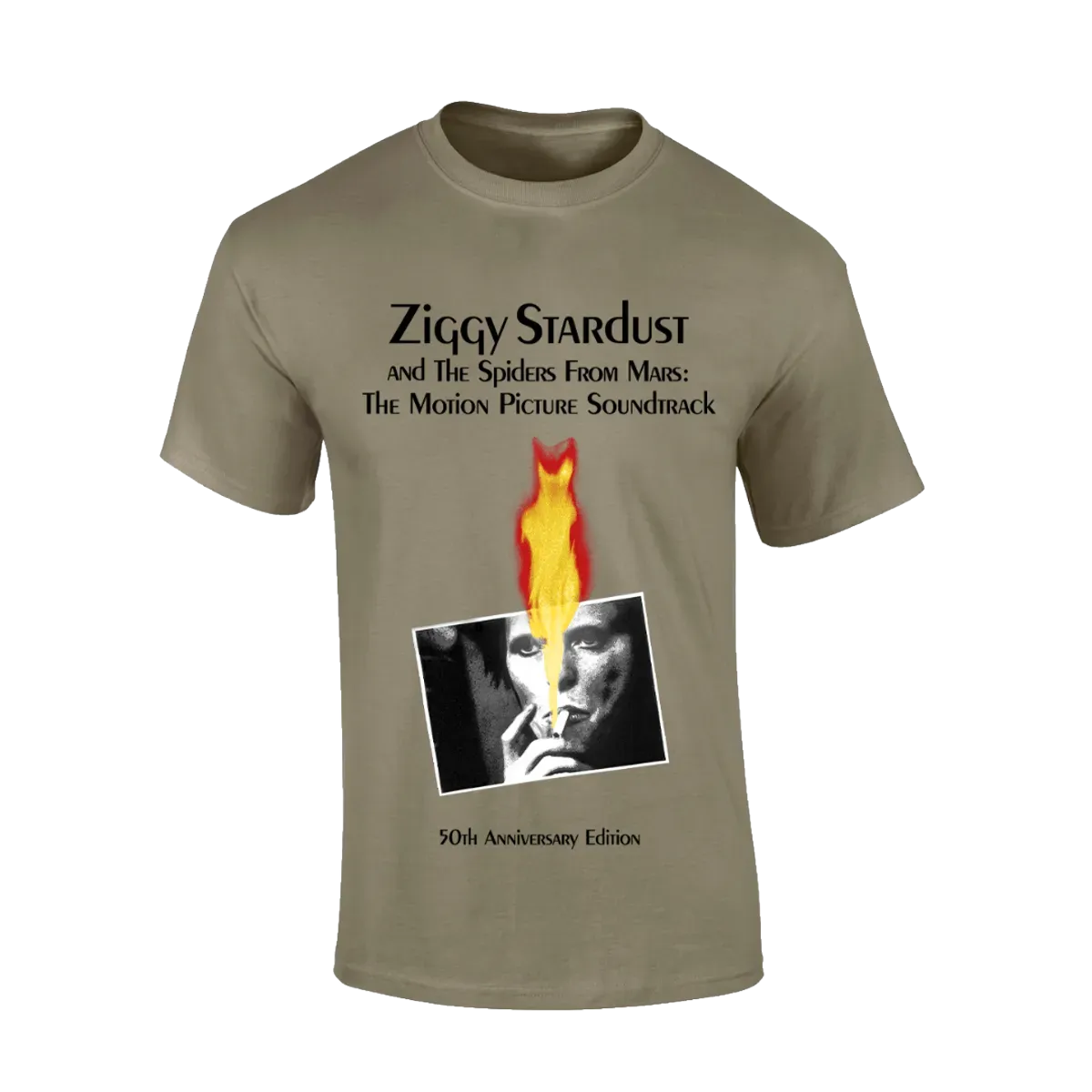 Ziggy Stardust and The Spiders From Mars 50TH Anniversary Edition Green T-Shirt