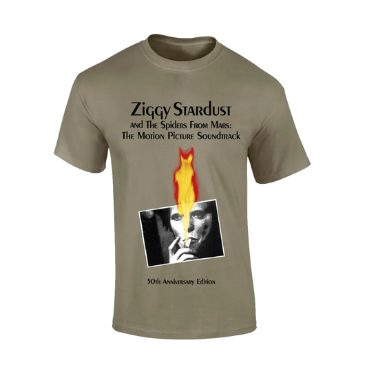 Ziggy Stardust and The Spiders From Mars 50TH Anniversary Edition Green T-Shirt