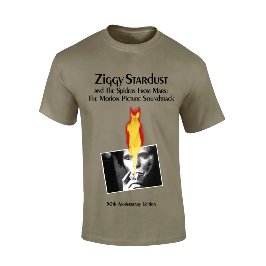 Ziggy Stardust and The Spiders From Mars 50TH Anniversary Edition Green T-Shirt